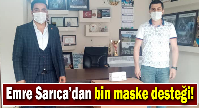 Emre Sarıca’dan bin maske desteği!