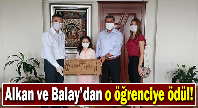 Dilovalı öğrenci ve öğretmene ödül!