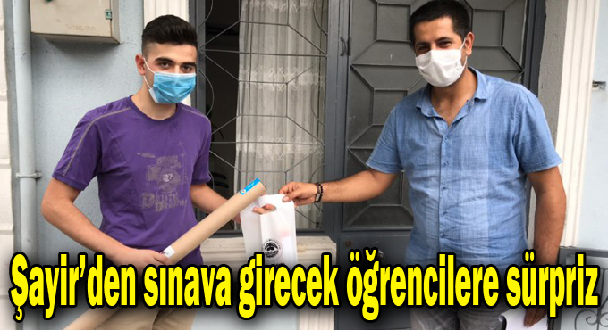 Şayir’den sınava girecek öğrencilere sürpriz