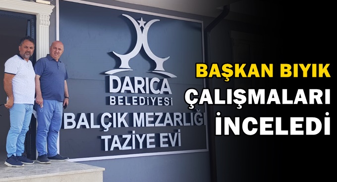 Balçık Mezarlığı hizmet binası tamamlanıyor