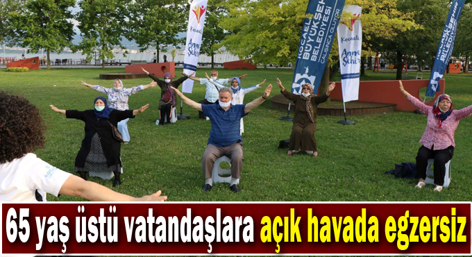 65 yaş üstü vatandaşlara açık havada egzersiz