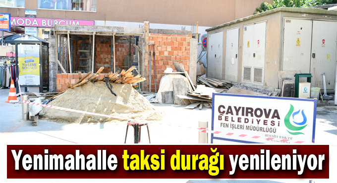 Yenimahalle Taksi Durağı yenileniyor