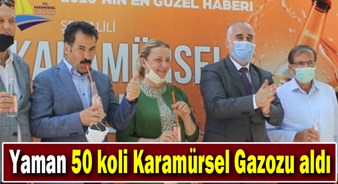 Yaman 50 koli Karamürsel Gazozu aldı