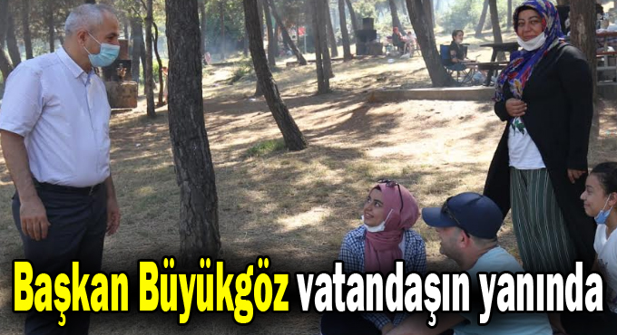 Başkan Büyükgöz vatandaşın yanında