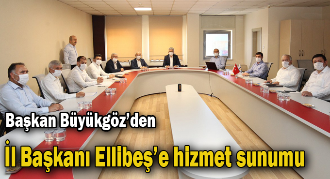 Başkan Büyükgöz’den İl Başkanı Ellibeş’e hizmet sunumu