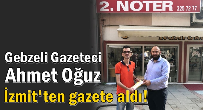 Gebzeli Gazeteci İzmit'ten gazete aldı!