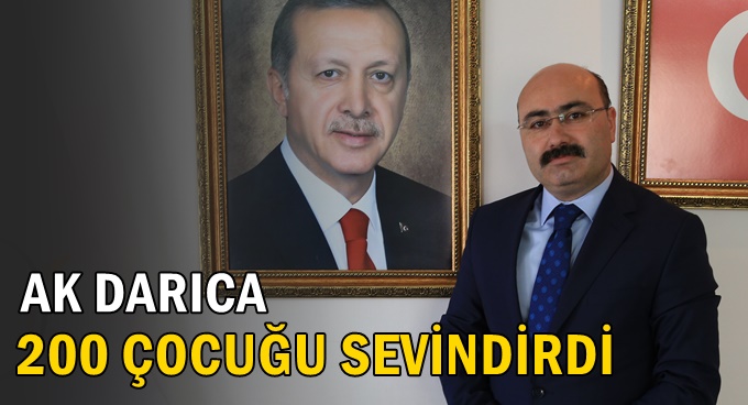 AK Parti Darıca 200 çocuğu sevindirdi sevindirdi!