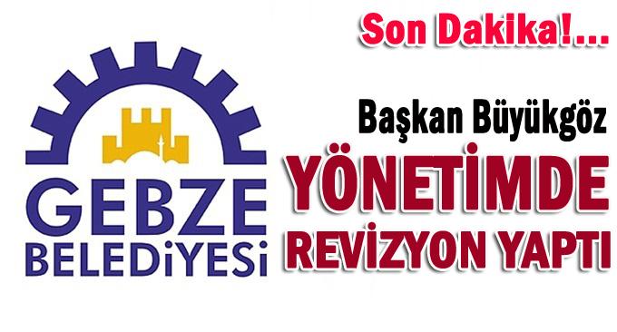 Gebze Belediyesi'nde 8 müdür değişti