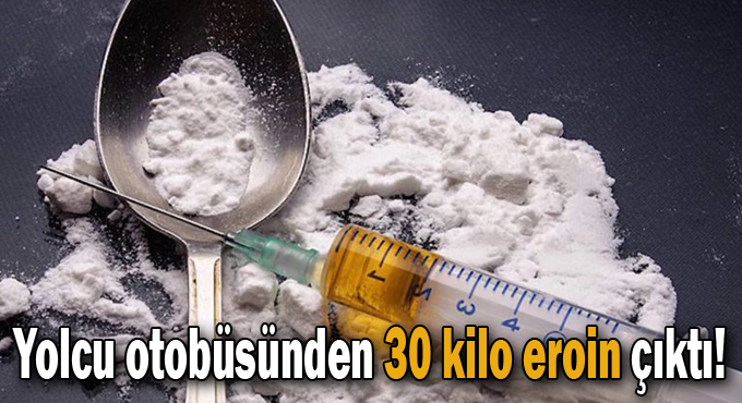Kocaeli'de yolcu otobüsünden eroin fışkırdı!