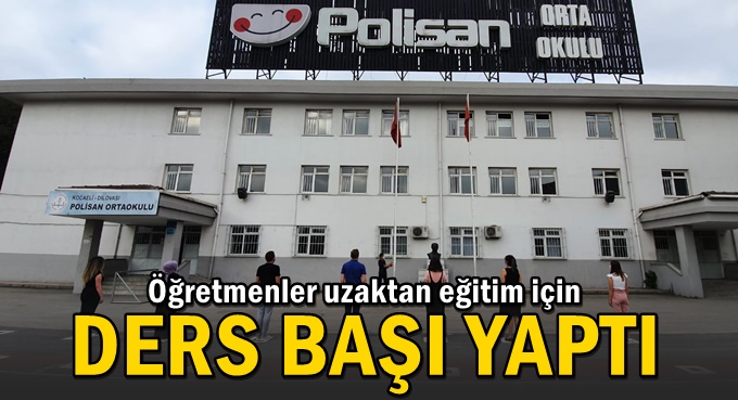 Öğretmenler ders başı yaptı!