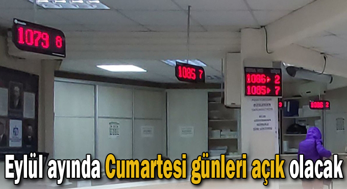 Eylül ayında Cumartesi günleri açık olacak