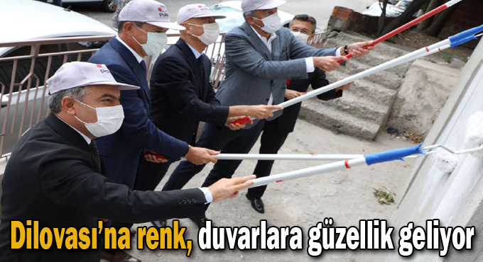 Dilovası’na renk, duvarlara güzellik geliyor