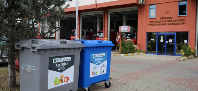Büyükşehir birimlerine atık konteyneri