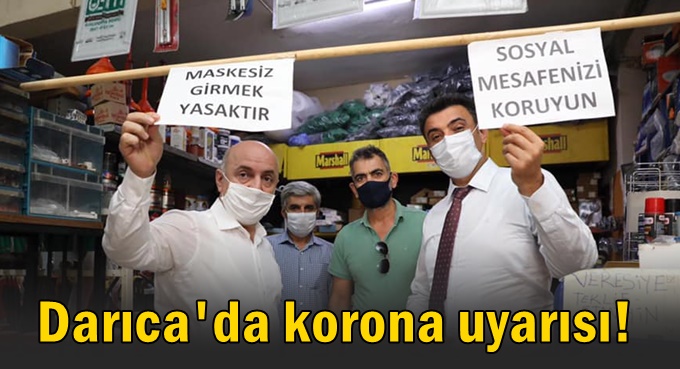 Darıca'da protokolden Korona uyarısı!