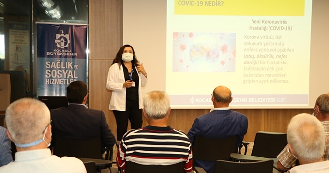 Ticari taksi sürücülerine Covid-19 eğitimi