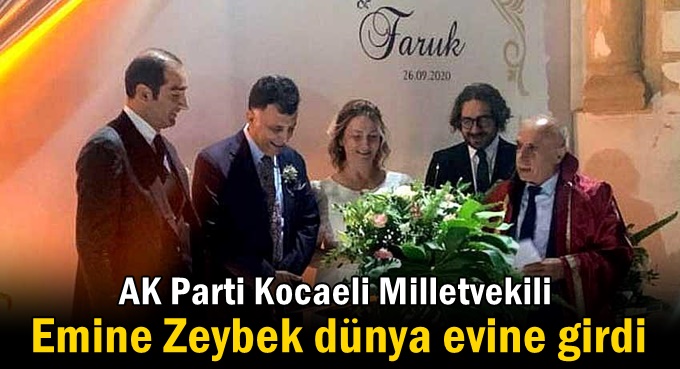Milletvekili Emine Zeybek evlendi