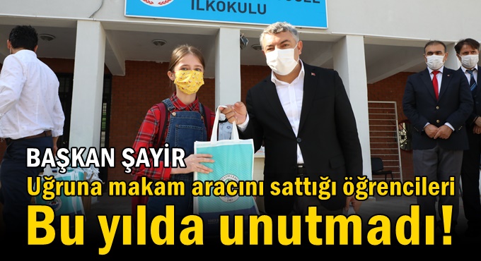 Başkan Şayir'den 2500 öğrenciye kırtasiye yardımı