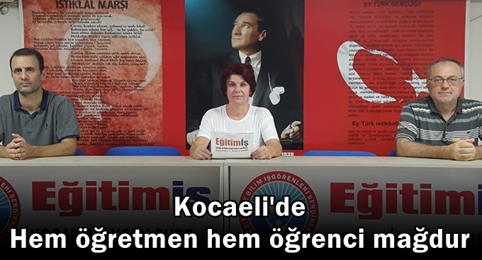 Kocaeli'de hem öğretmen hem öğrenci mağdur