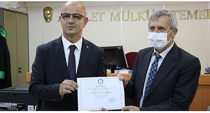 Aydın Ünlü mazbatasını aldı