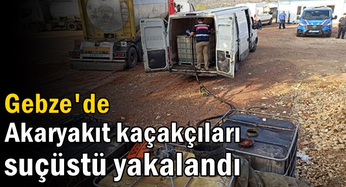 Akaryakıt kaçakçıları suçüstü yakalandı