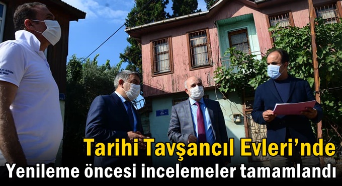 Restorasyon öncesi tarihi evleri incelediler