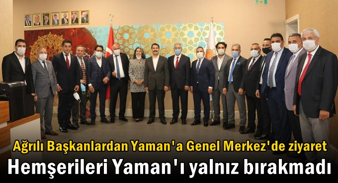 Hemşerilerinden Yaman’a Genel Merkezde ziyaret