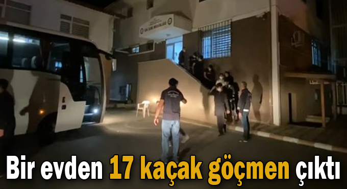 Gebze'de bir evden 17 kaçak göçmen çıktı