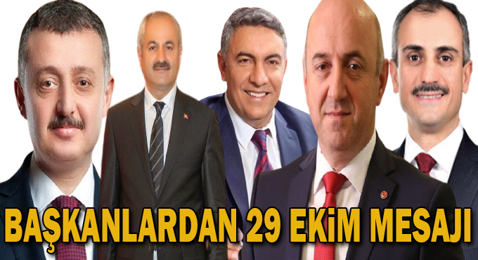 Başkanlardan Cumhuriyet bayramı mesajı