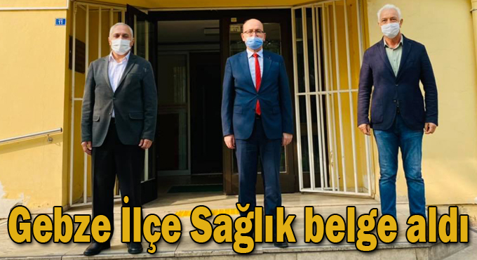 Gebze İlçe Sağlık belge aldı