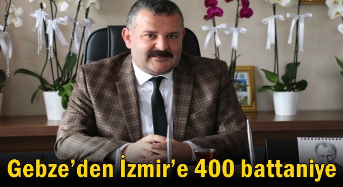 Gebze’den İzmir’e 400 battaniye