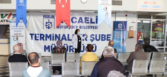 Otobüs Terminallerine Covid-19 eğitimi