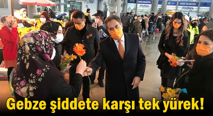 Gebze şiddete karşı tek yürek!
