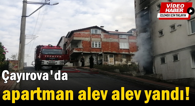 Çayırova'daki yangın korkuttu!
