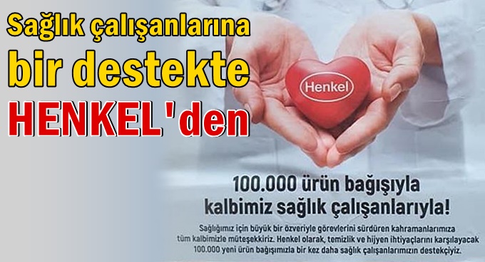 Sağlık çalışanlarına bir destekte Henkel'den