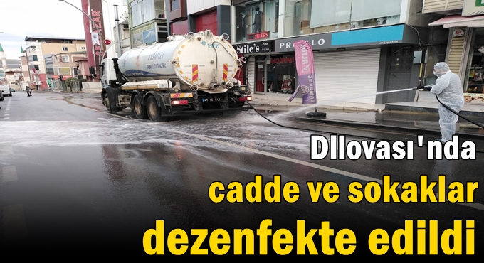 Dilovası’nda cadde ve sokaklar dezenfekte edildi