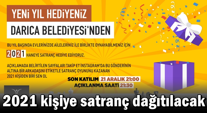 Evde kalan vatandaşlara yeni yıl hediyesi Darıca Belediyesi'nden