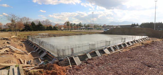 Çocuk Trafik Eğitim Parkında  idari bina temeli atıldı