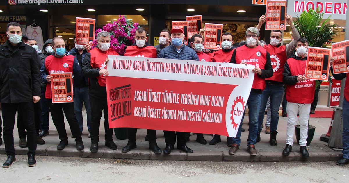 DİSK: Asgari ücret 3.800 TL olmalıdır