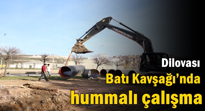 Dilovası Batı Kavşağı’nda hummalı çalışma