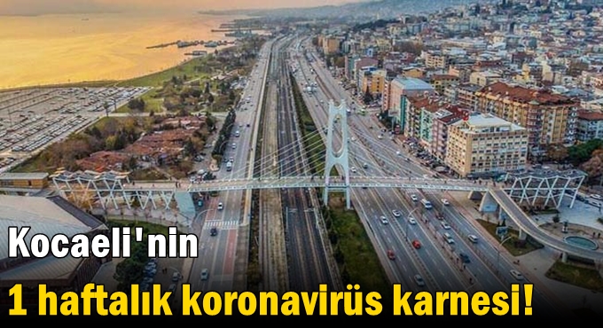 Kocaeli'nin 1 haftalık koronavirüs karnesi!