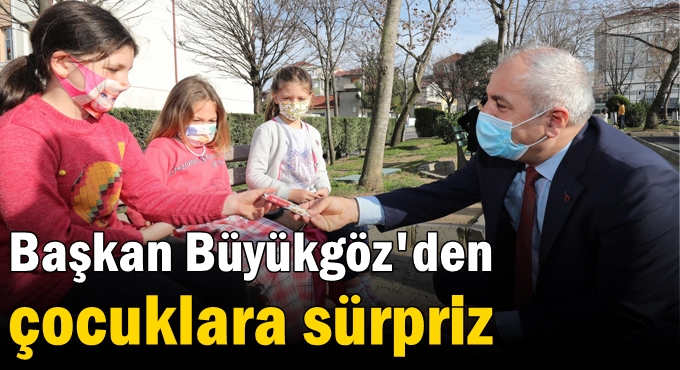 Başkan Büyükgöz'den çocuklara sürpriz