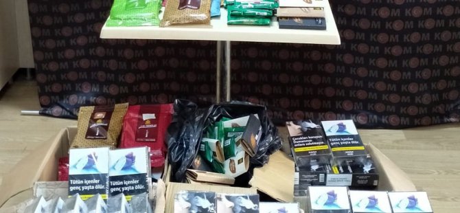 Durdurulan araçtan 75 kg tütün ele geçirildi