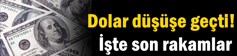 Dolar düşüşe geçti! İşte son rakamlar