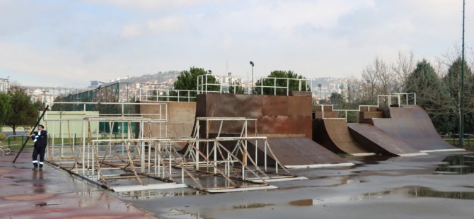 Seka Park kaykay pisti yenileniyor