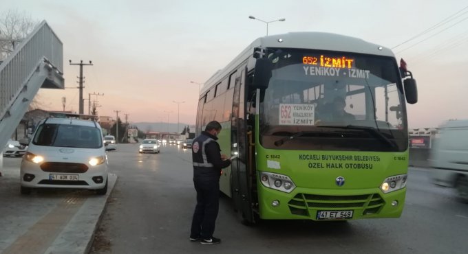 Toplu taşımada pandemi denetimi