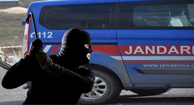 Hırsızlar kaçarken Jandarmaya yakalandı