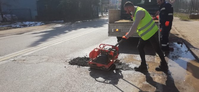 Bozulan, aşınan yollara hızlı müdahale