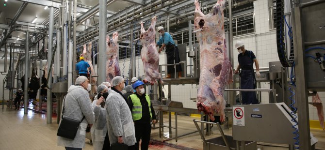 Ukrayna eski Sağlık Bakanından Büyükşehir Mezbahasına ziyaret