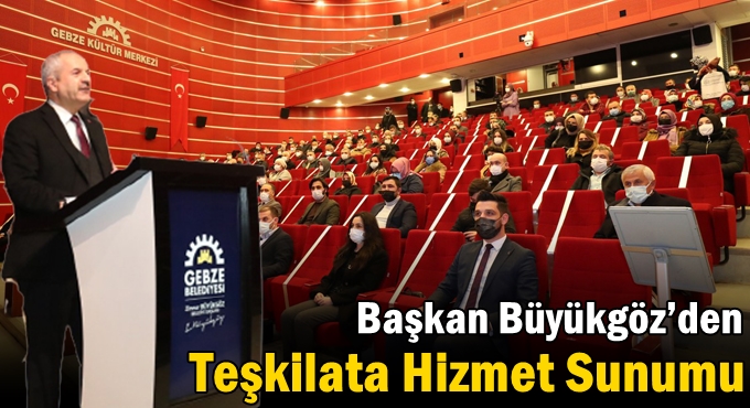 Başkan Büyükgöz’den Teşkilata Hizmet Sunumu