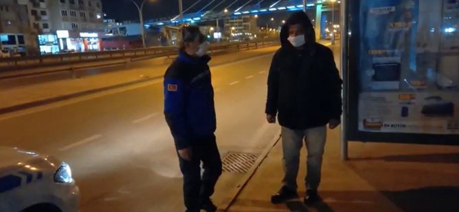 Yolda kalan vatandaşa Büyükşehir Zabıtası el uzattı